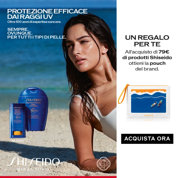 In regalo la pochette estiva di Shiseido
